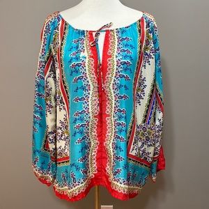EUC Sundance Silk Blouse Tunic - Size Large